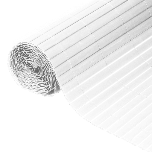 Tuinscherm PVC dubbelwandig wit